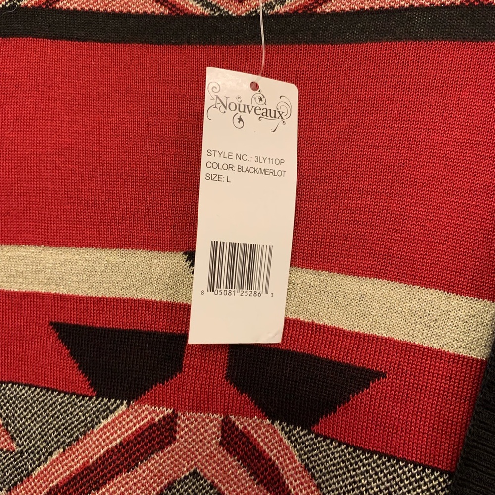 Cardigan Waterfall Style Large NWT Noveaux - Picture 3 of 6